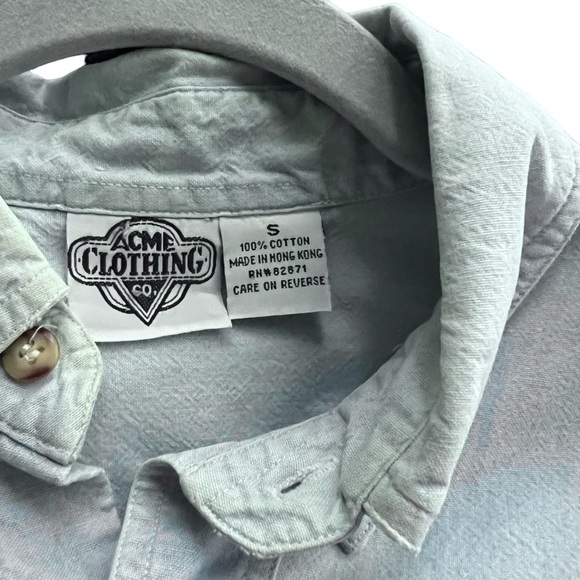 Vintage 1993 Sylvester/Tweety Bird Denim Embroidered Button Sz generous S - Picture 3 of 3